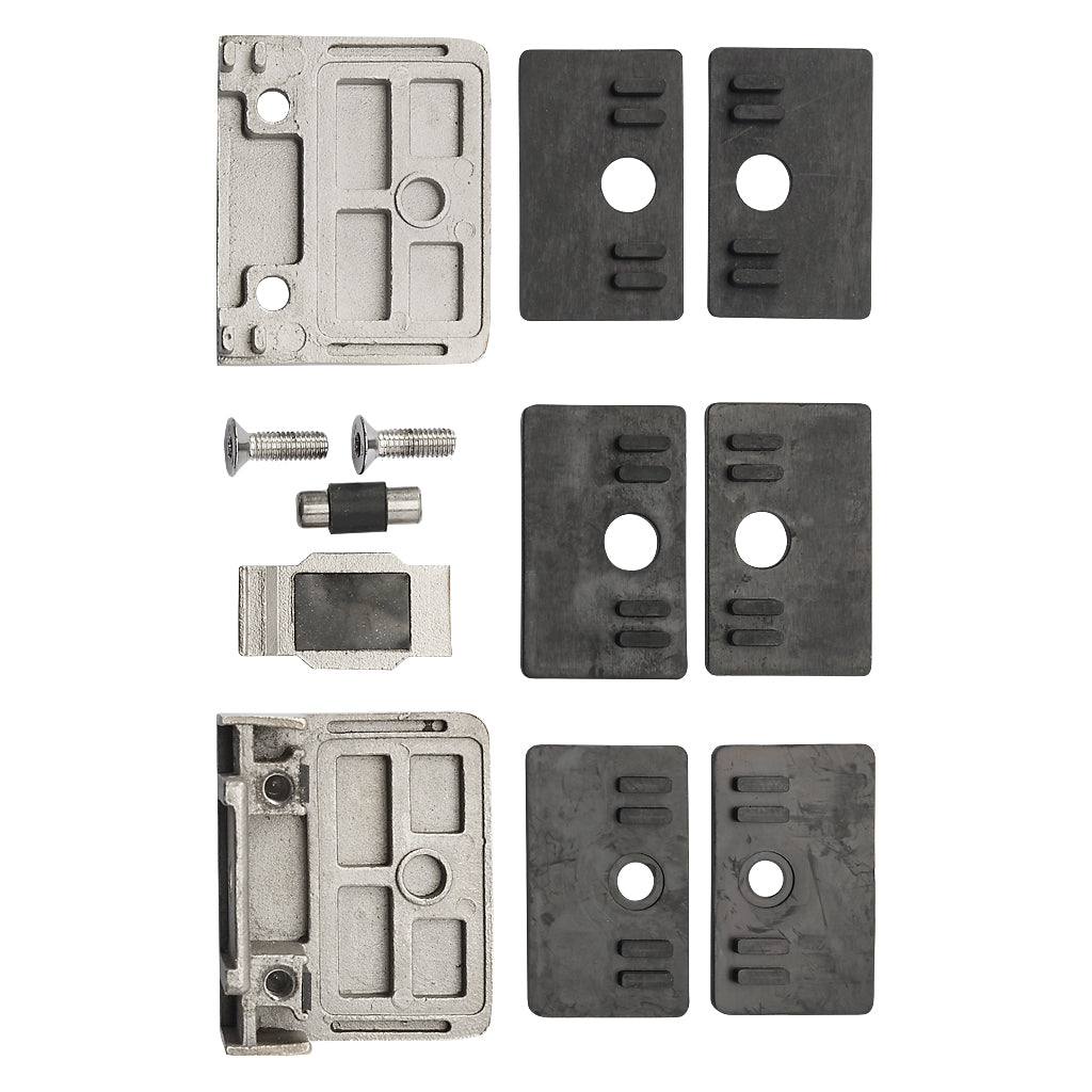 316 Stainless Steel Large Square Glass Clamp For Flat To Suit 12.76 - 16.76mm