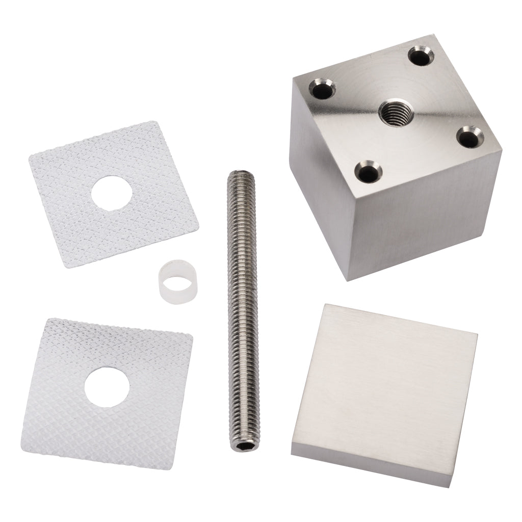 316 50mm Square Glass Holder To Suit Flat For 8-16mm Glass