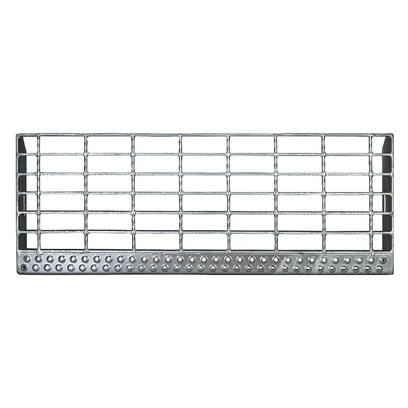 ST1 Galvanised Stair Tread 800 x 288mm Perforated Nosing
