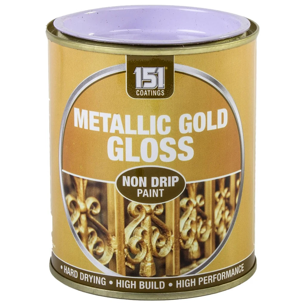Metallic Gold Gloss Non Drip Paint 300ml