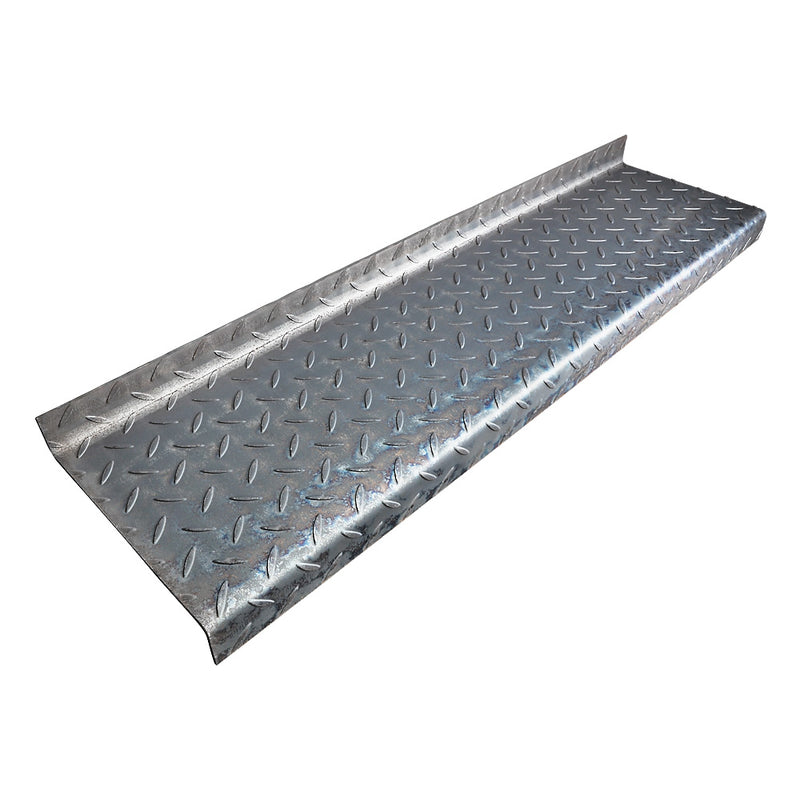 Durbar Steel Stair Tread 1000 x 265 x 4.5mm 50mm Turn Up/Down