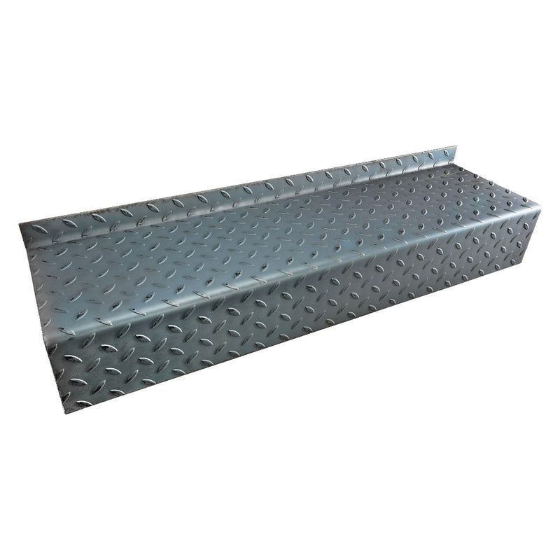 DDA Durbar Steel Stair Tread 1000 x 265 x 4.5mm 50mm Turn Up 145mm Down