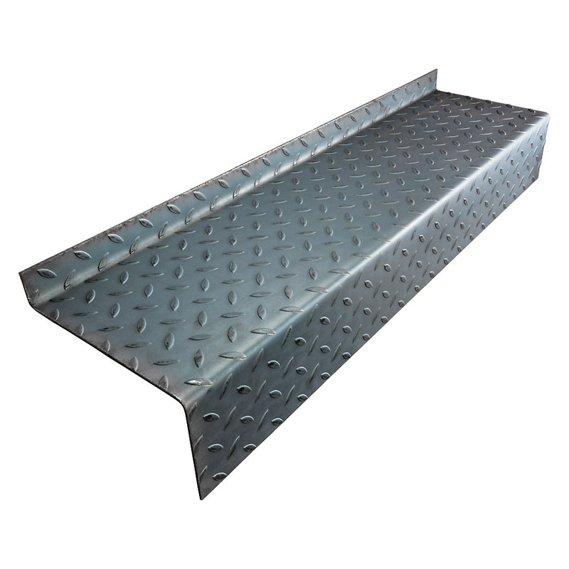 DDA Durbar Steel Stair Tread 1000 x 265 x 4.5mm 50mm Turn Up 145mm Down