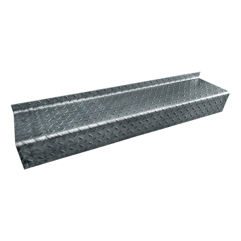 DDA Durbar Steel Stair Tread 1250 x 265 x 4.5mm 50mm Turn Up 145mm Down