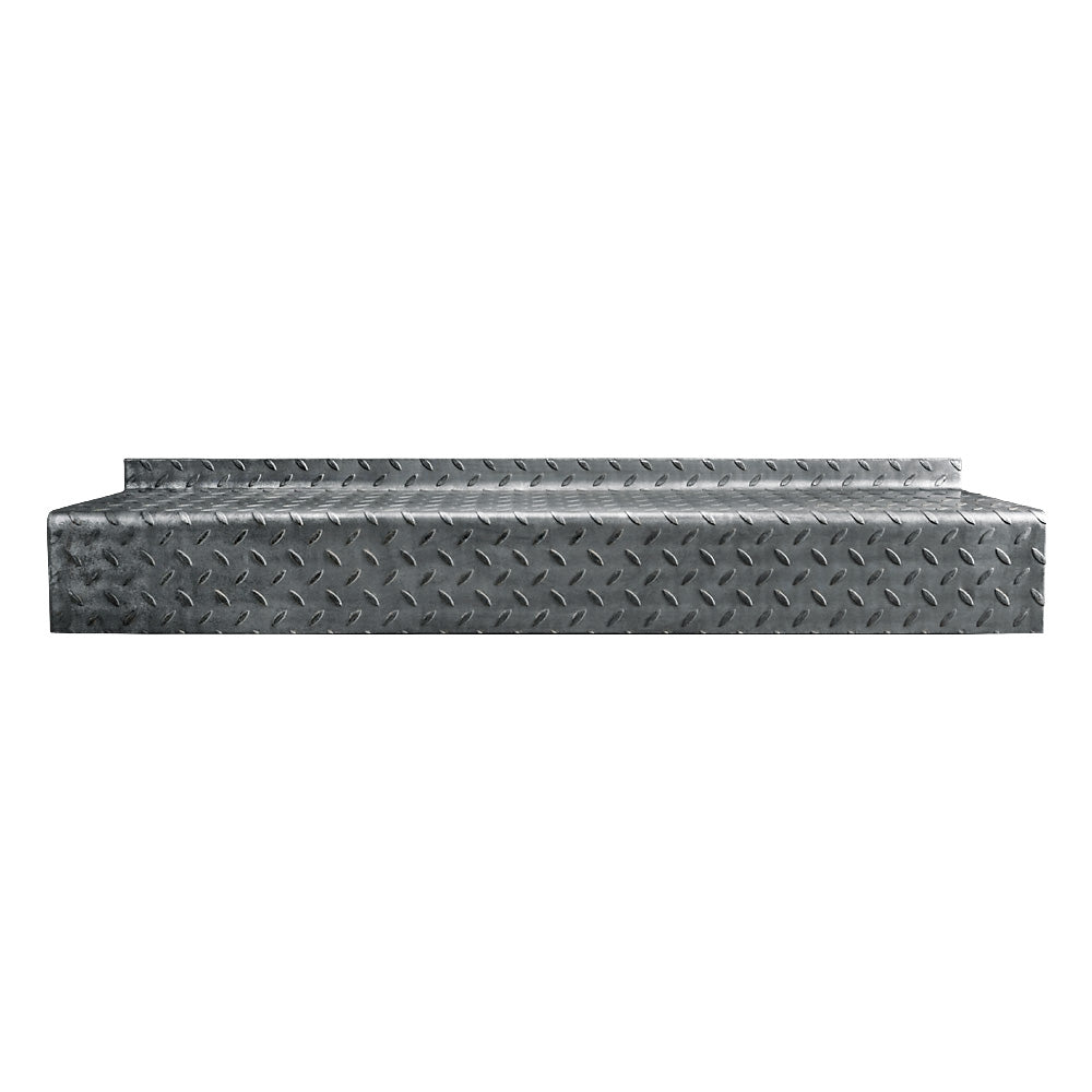 DDA Durbar Steel Stair Tread 1250 x 265 x 4.5mm 50mm Turn Up 145mm Down