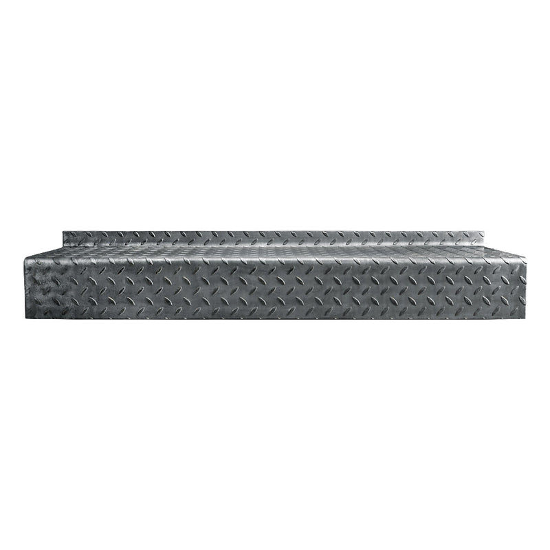 DDA Durbar Steel Stair Tread 1250 x 265 x 4.5mm 50mm Turn Up 145mm Down