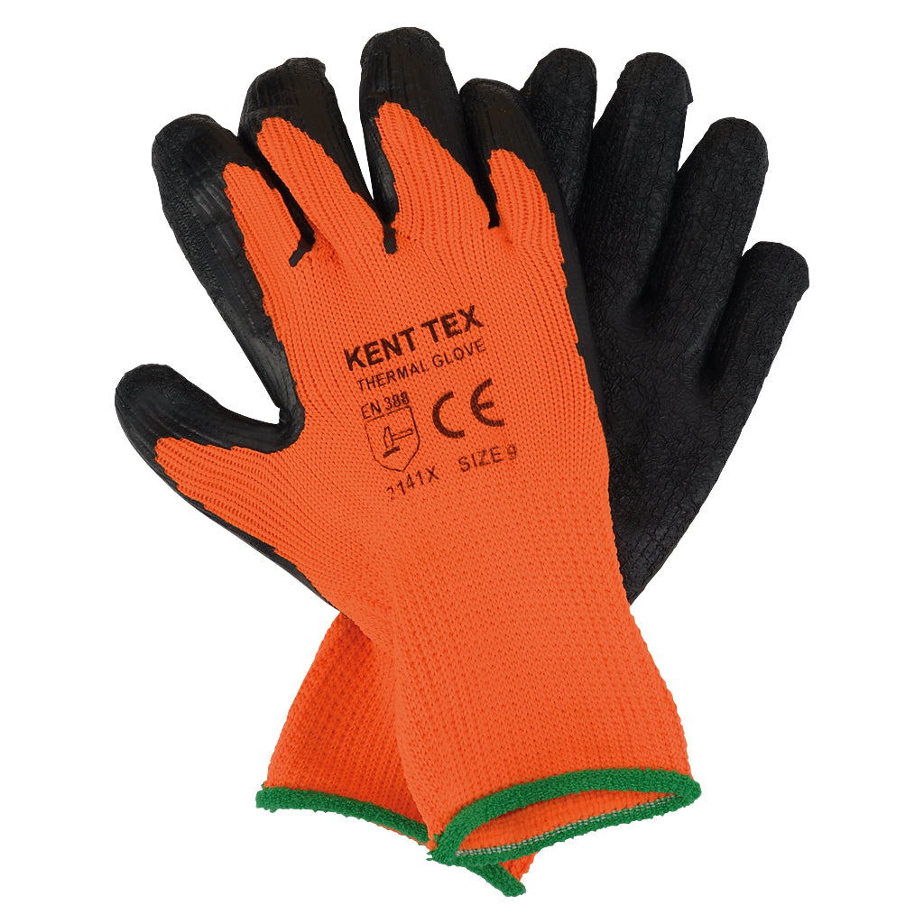 Kent Tex Thermal Orange Gloves Size 9