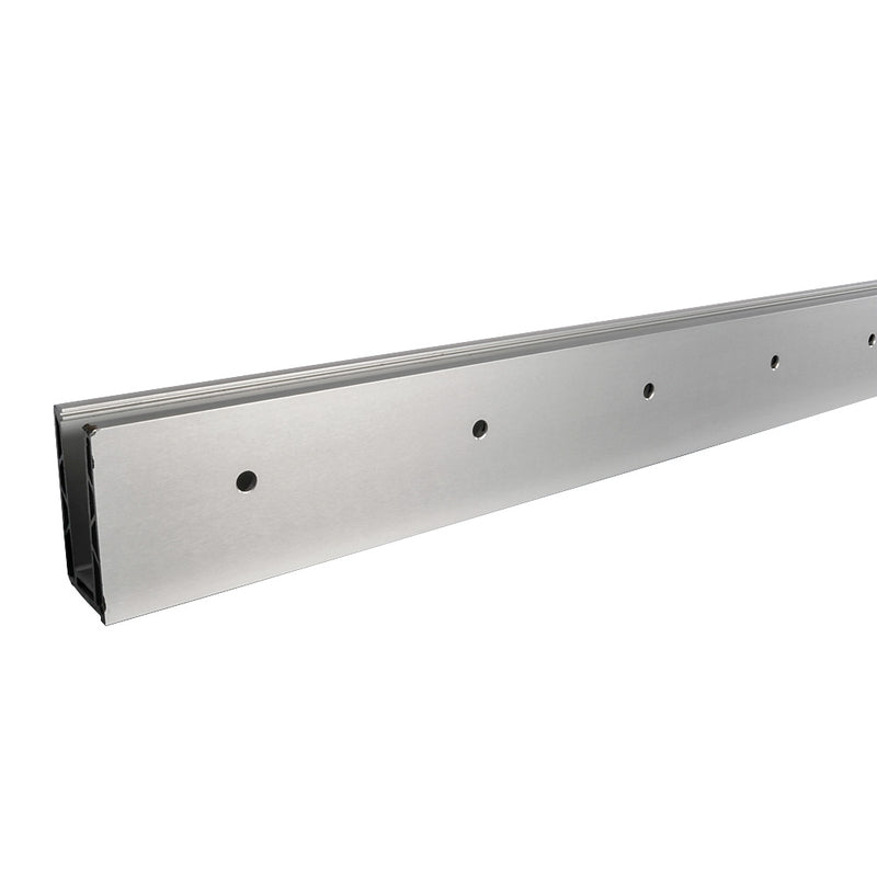 Clearance Adjustable Aluminium Channel Side Fix 12mm To 21.52mm 3000mm Long