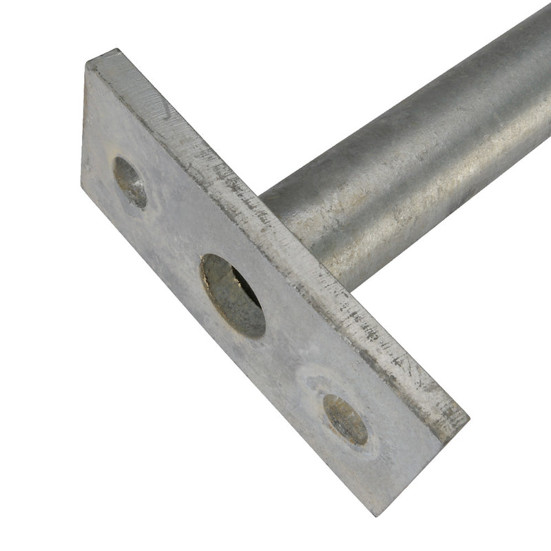 Clearance Galvanised Flat Base To Suit 42.4mm Tube 550mm Centres