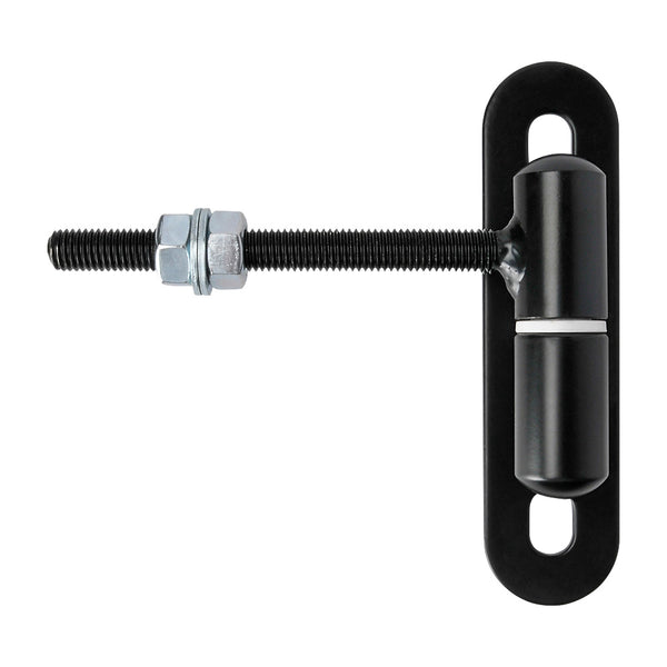 Adjustable Bolt Hinge M12 Black 150mm Long