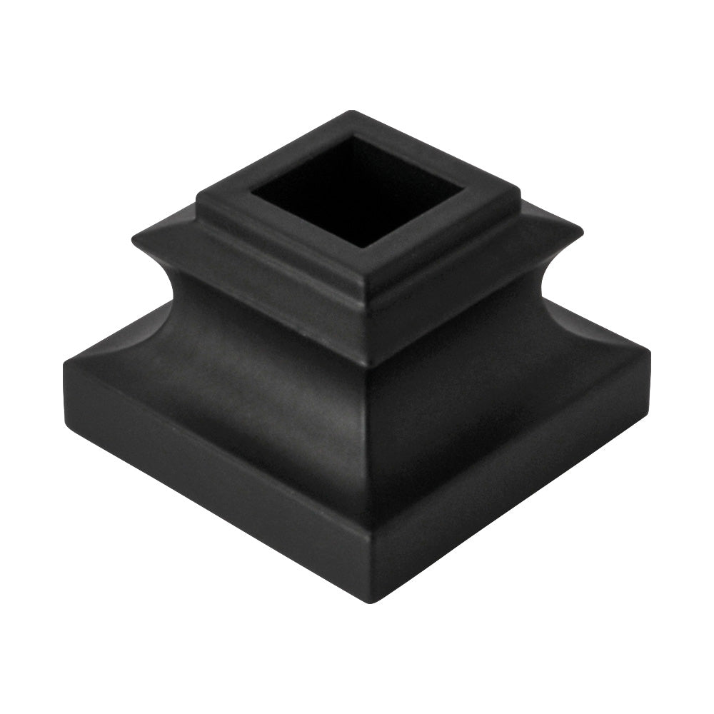 Aluminium Baluster Bracket On Level 25 x 40mm For 12.5mm Square Black