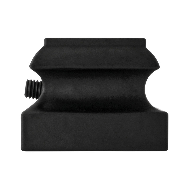 Aluminium Baluster Bracket On Level 26 x 34mm For 16mm Diameter Black