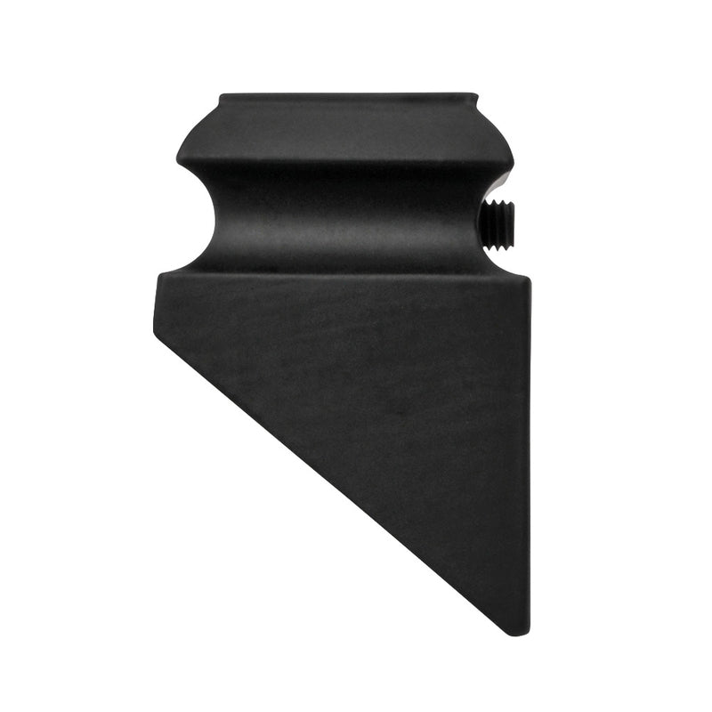 Aluminium Baluster Bracket On Rake 48 x 34mm For 16mm Diameter Black