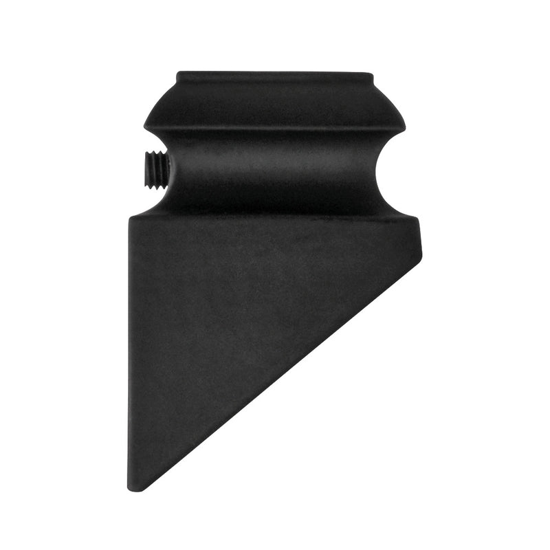 Aluminium Baluster Bracket On Rake 48 x 34mm For 16mm Diameter Black