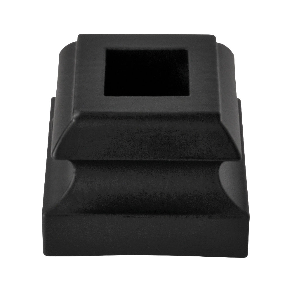 Aluminium Baluster Collar On Level 26 x 34mm For 12.5mm Square Black