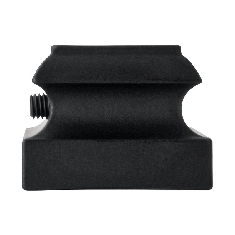 Aluminium Baluster Bracket On Level 26 x 34mm For 12.5mm Square Black