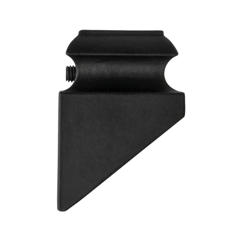 Aluminium Baluster Bracket On Rake 48 x 34mm For 12.5mm Square Black