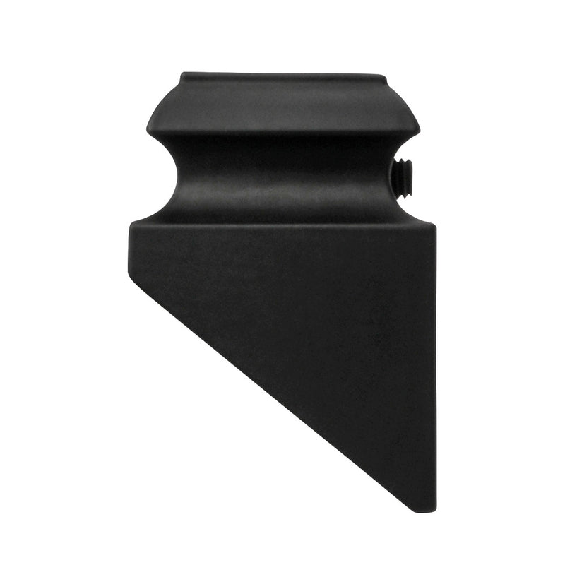 Aluminium Baluster Bracket On Rake 48 x 34mm For 12.5mm Square Black