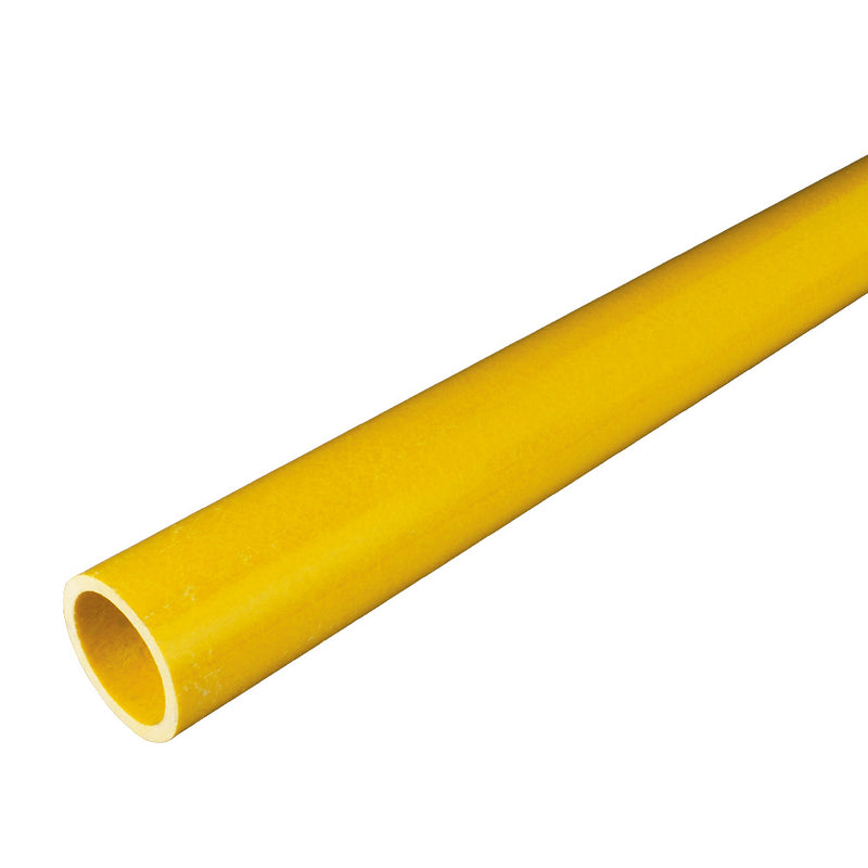 Yellow GRP Handrail Tube 50mm Diameter 5000mm