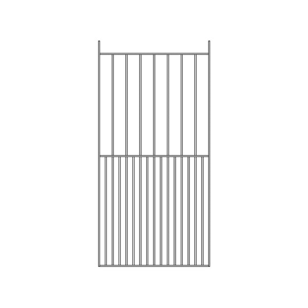 Pre Fabricated Metal Gate 25x10mm 910mm Wide 1830mm High with 12mm Dia Infills