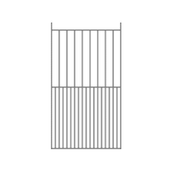 Pre Fabricated Metal Gate 25x10mm 1030mm Wide 1830mm High with 12mm Dia Infills