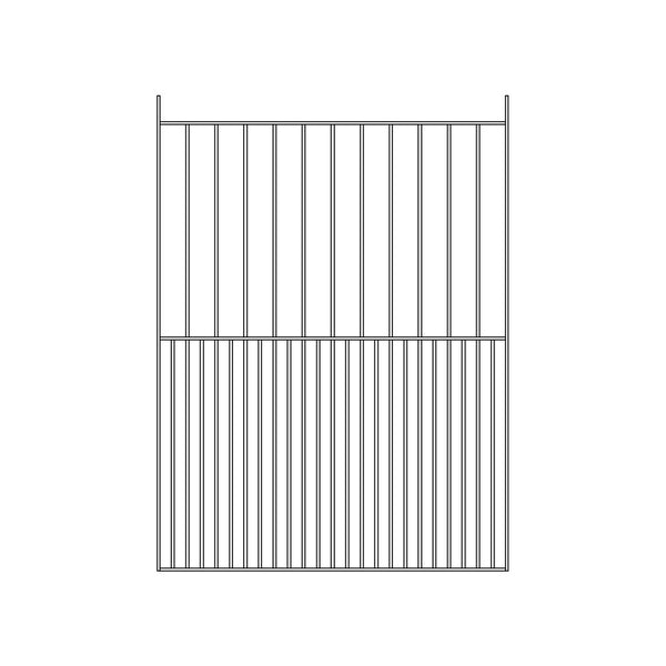 Pre Fabricated Metal Gate 25x10mm 1365mm Wide 1830mm High with 12mm Dia Infills