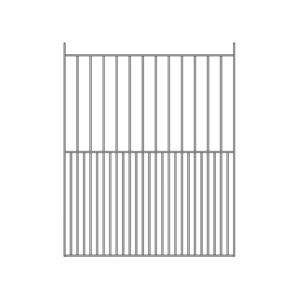 Pre Fabricated Metal Gate 25x10mm 1480mm Wide 1830mm High with 12mm Dia Infills