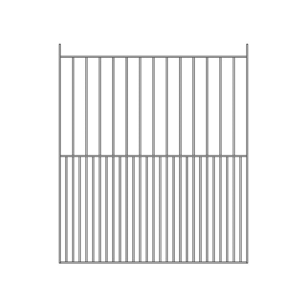 Pre Fabricated Metal Gate 25x10mm 1590mm Wide 1830mm High with 12mm Dia Infills