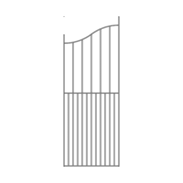 Pre Fabricated Metal Gate 25x10mm 680mm Wide 1830mm High With 12mm Dia Infills