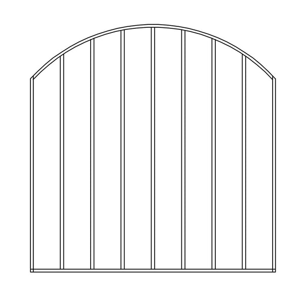 Pre Fabricated Metal Gate 25x10mm 910mm Wide 914mm High With 12mm Dia Infills