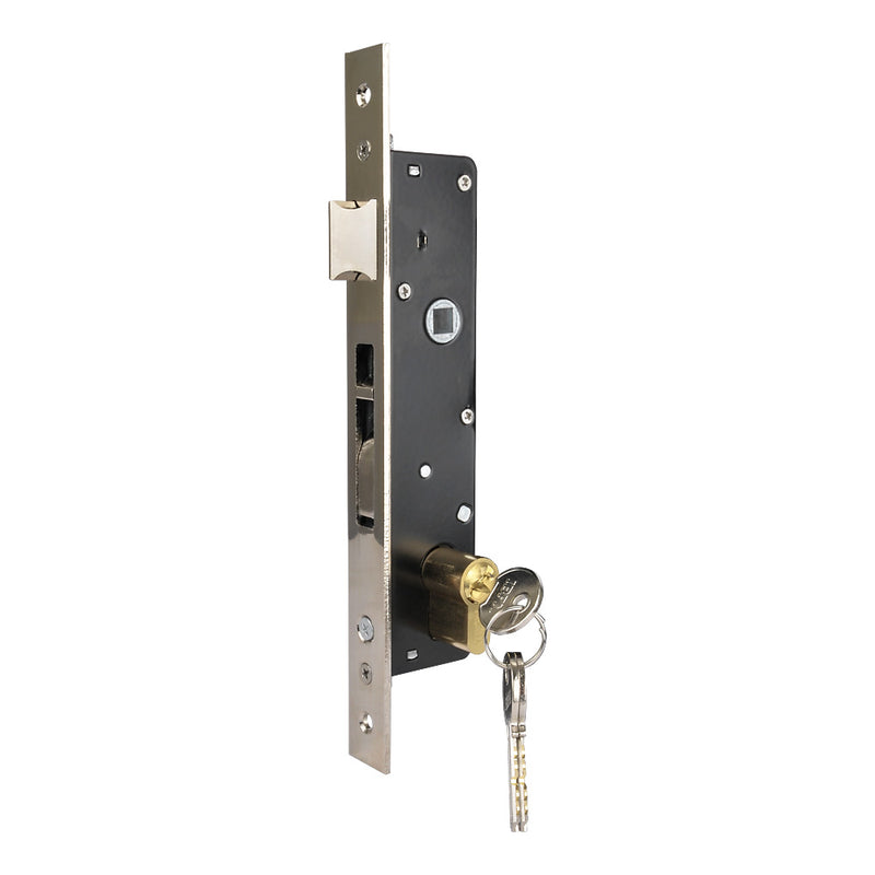 Gate Lock Frame Kit 50mm Profiled Box Section Lock Handles & Cylinder