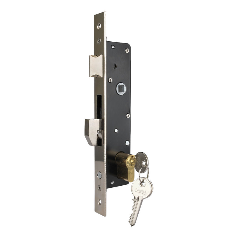 Gate Lock Frame Kit 50mm Profiled Box Section Lock Handles & Cylinder