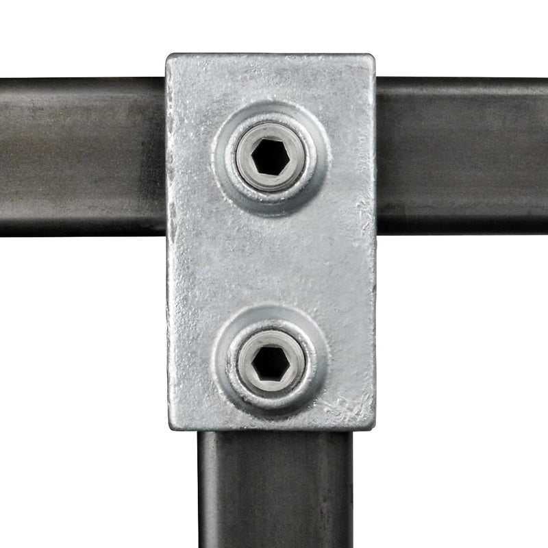 Rectangular Box Section Clamp Short Tee Square Key Clamp For 40mm Box Section