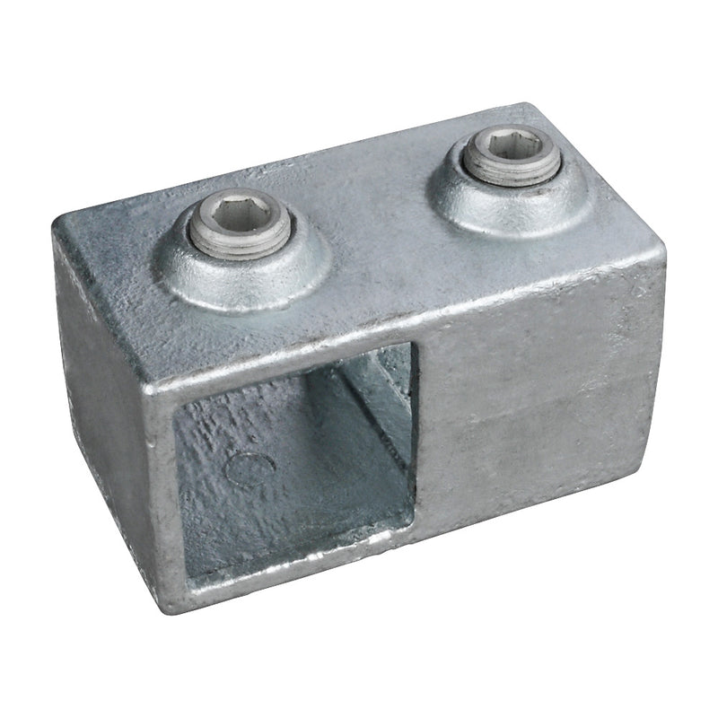 Rectangular Box Section Clamp Short Tee Square Key Clamp For 40mm Box Section