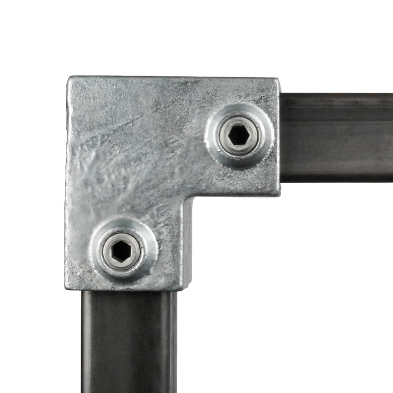 90° Elbow Square Key Clamp For 25mm Box Section