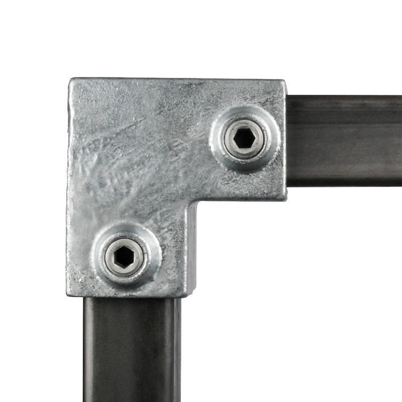Rectangular Box Section Clamp 90° Elbow Square Key Clamp For 40mm Box Section