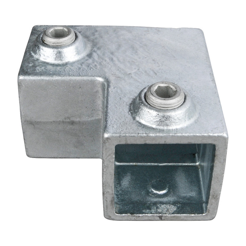 90° Elbow Square Key Clamp For 25mm Box Section