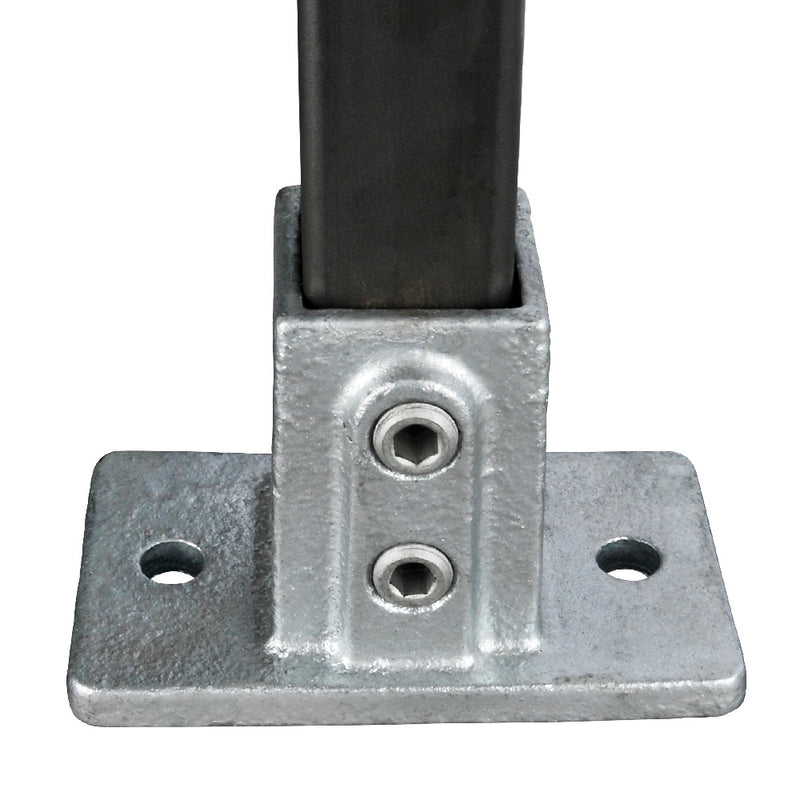 Rectangular Base Square Key Clamp For 25mm Box Section