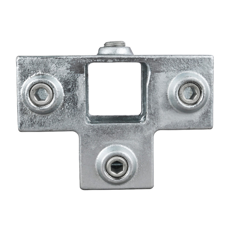 3 Way Side Outlet Tee Square Key Clamp For 40mm Box Section