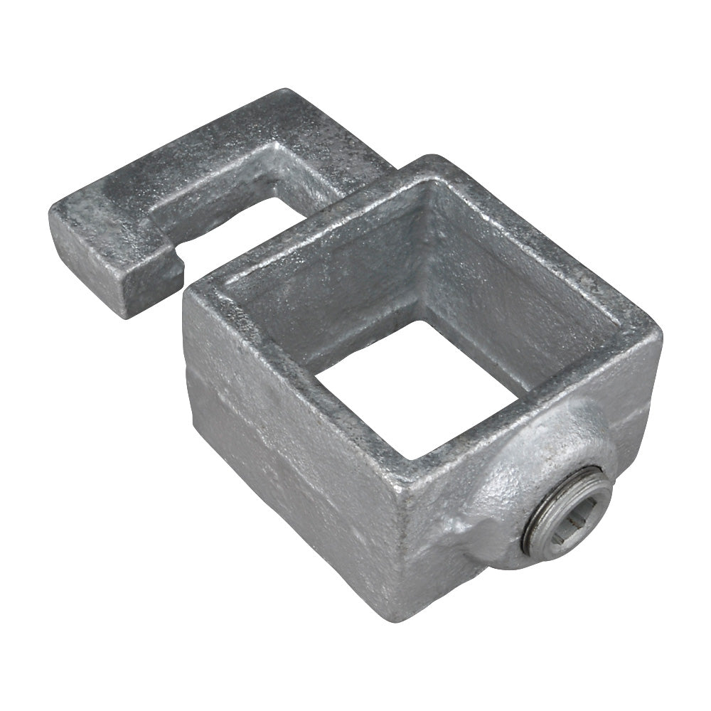 Rectangular Box Section Clamp Straight Hook Square Key Clamp For 40mm Box Section