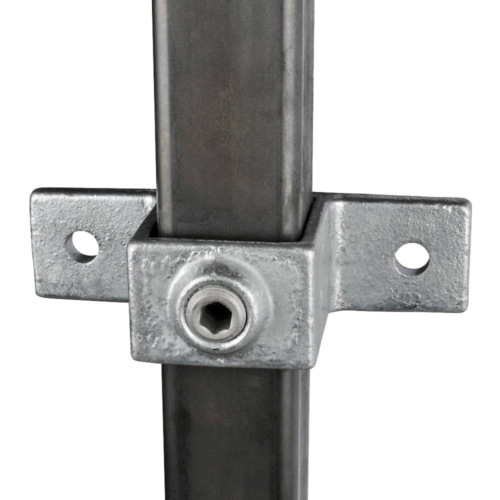 Rectangular Box Section Clamp Double Lugged Bracket Square Key Clamp For 40mm Box Section