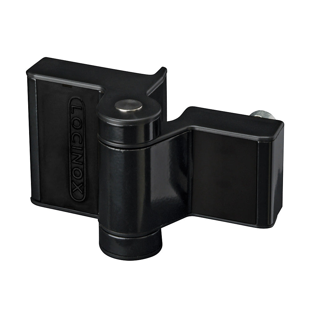 Locinox Puma Compact 2 Way Adjustment 180Deg Surface Mounted Hinge Black 9005