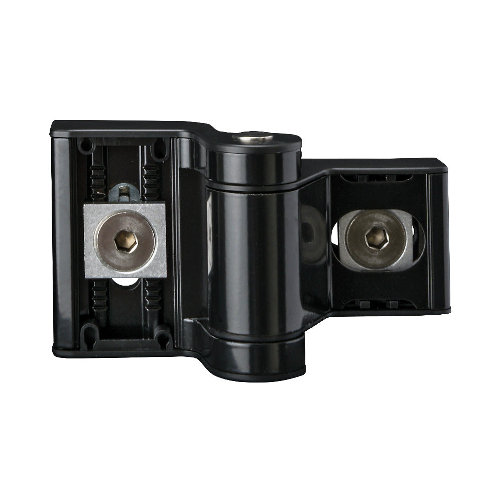 Locinox Puma Compact 2 Way Adjustment 180Deg Surface Mounted Hinge Black 9005