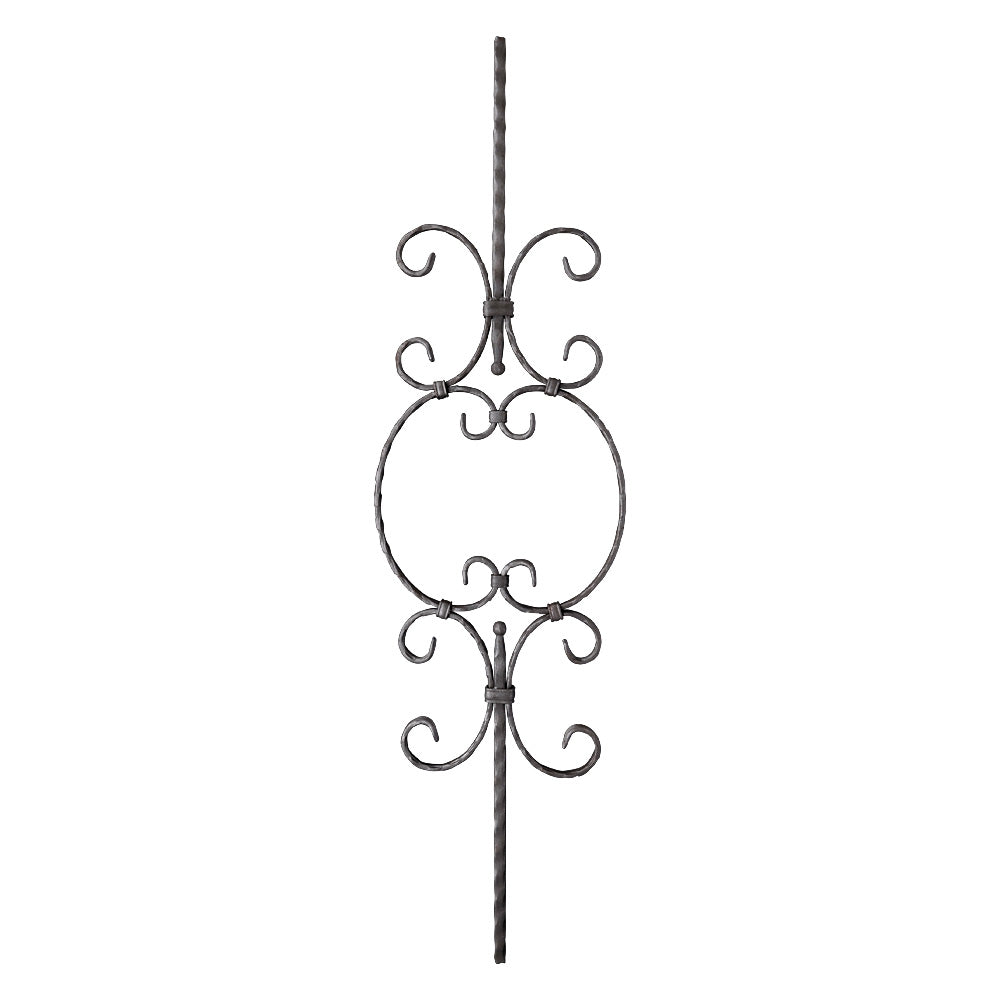 PL45 Panel 265 x 1000mm 12mm Square Hammered Bar