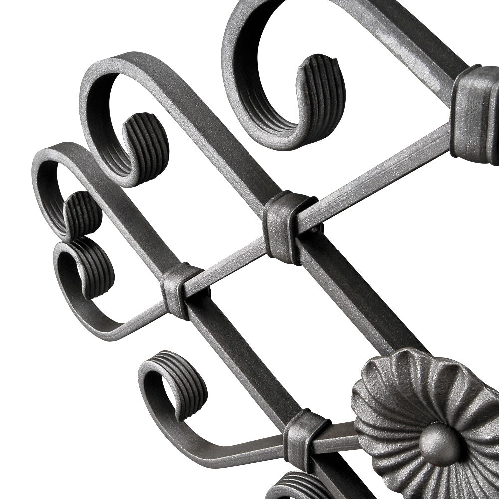 RZ14 Rosette 340 x 645mm 16 x 8mm Flat Bar