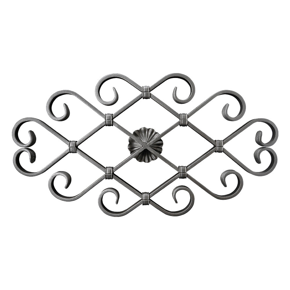 RZ14 Rosette 340 x 645mm 16 x 8mm Flat Bar