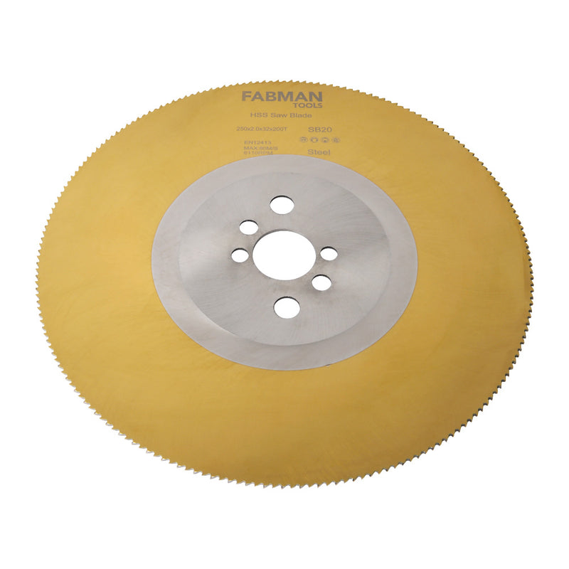 Fabman HSS Saw Blade 250mm x 2mm x 32mm x 200T