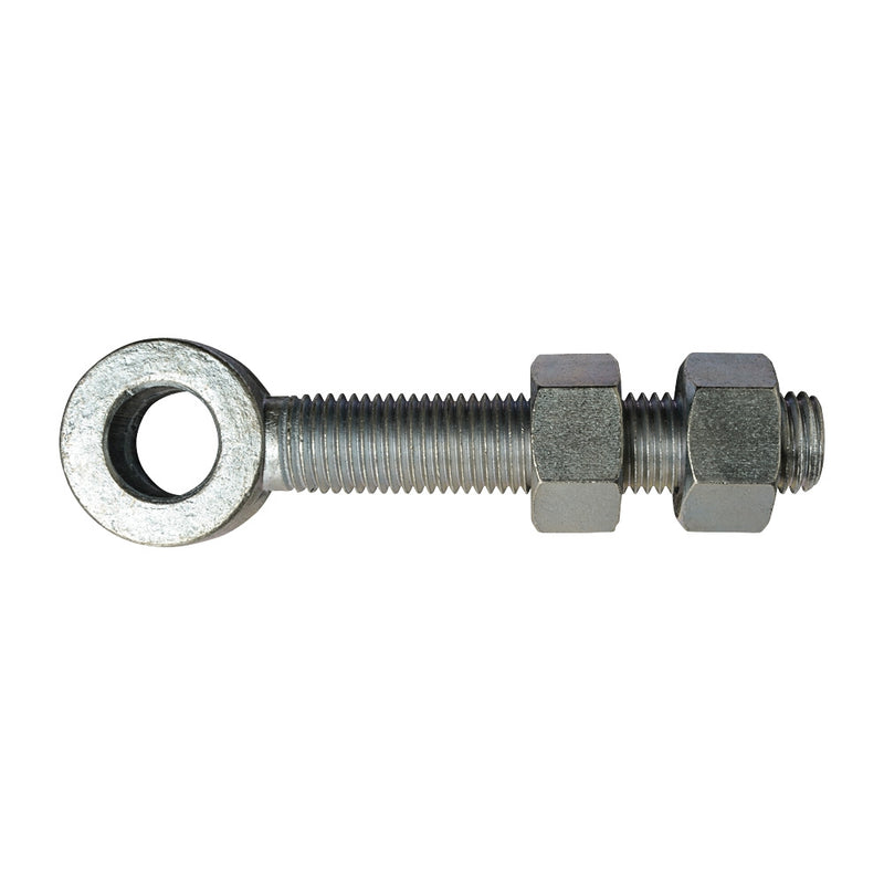 Adjustable Zinc Plated Eye Bolt To Suit 30mm Pin 150mm (6")