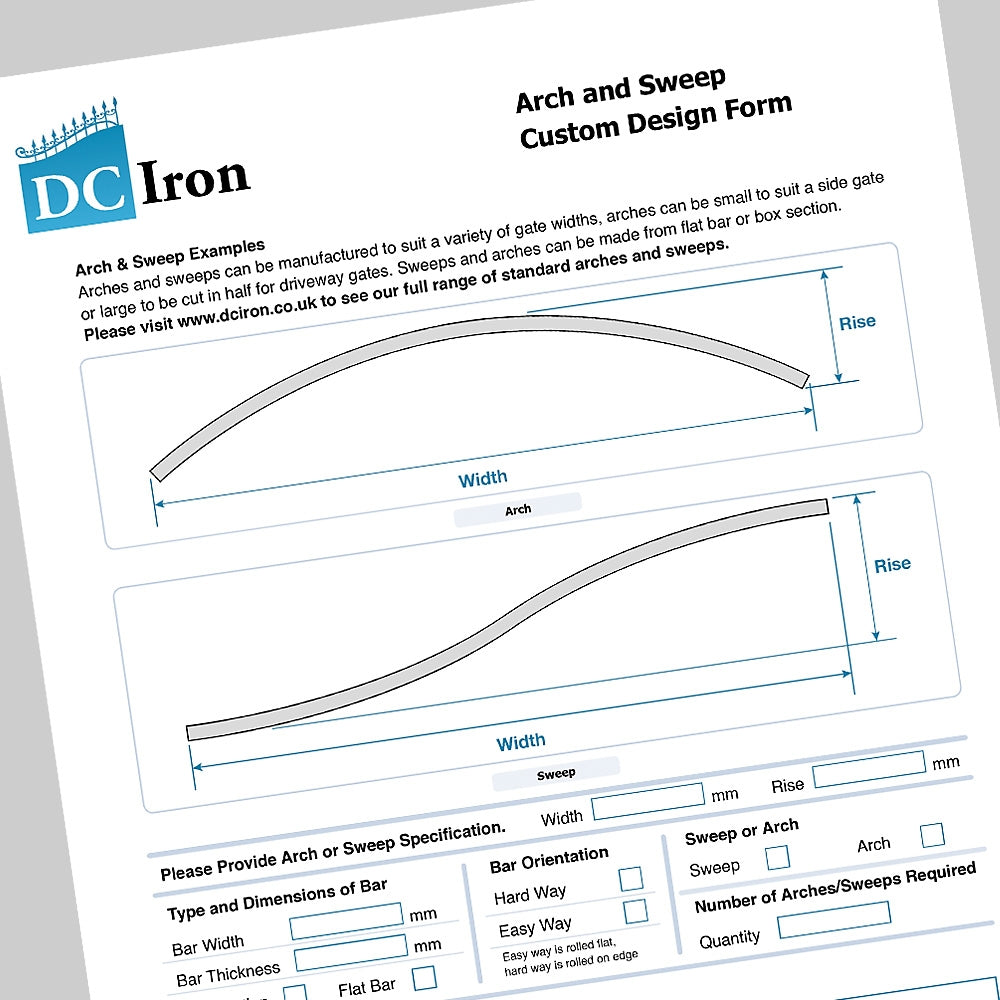 Custom Arches and Sweeps