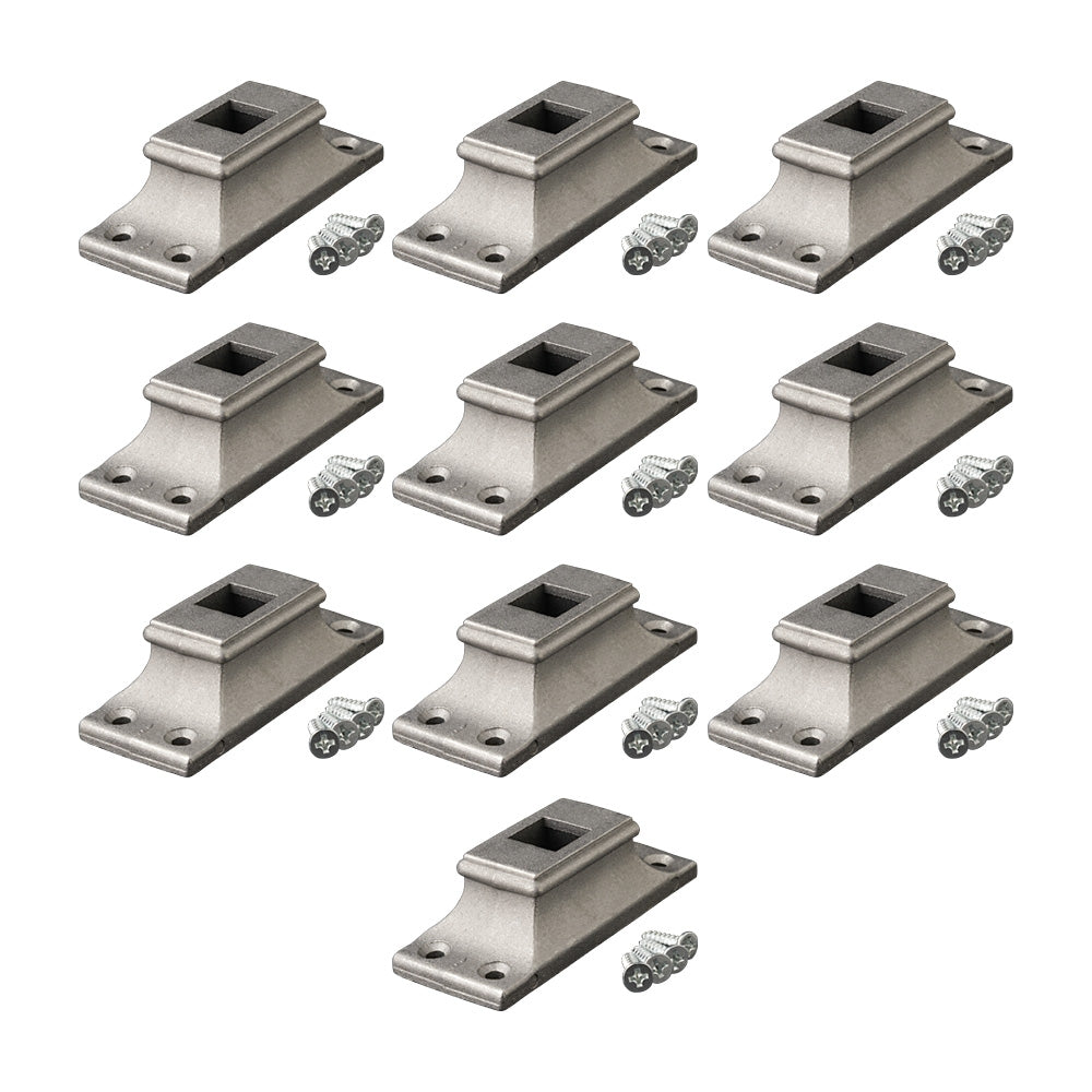 10 Pack of Aluminium Alloy Landing Brackets for 12mm Square Bar